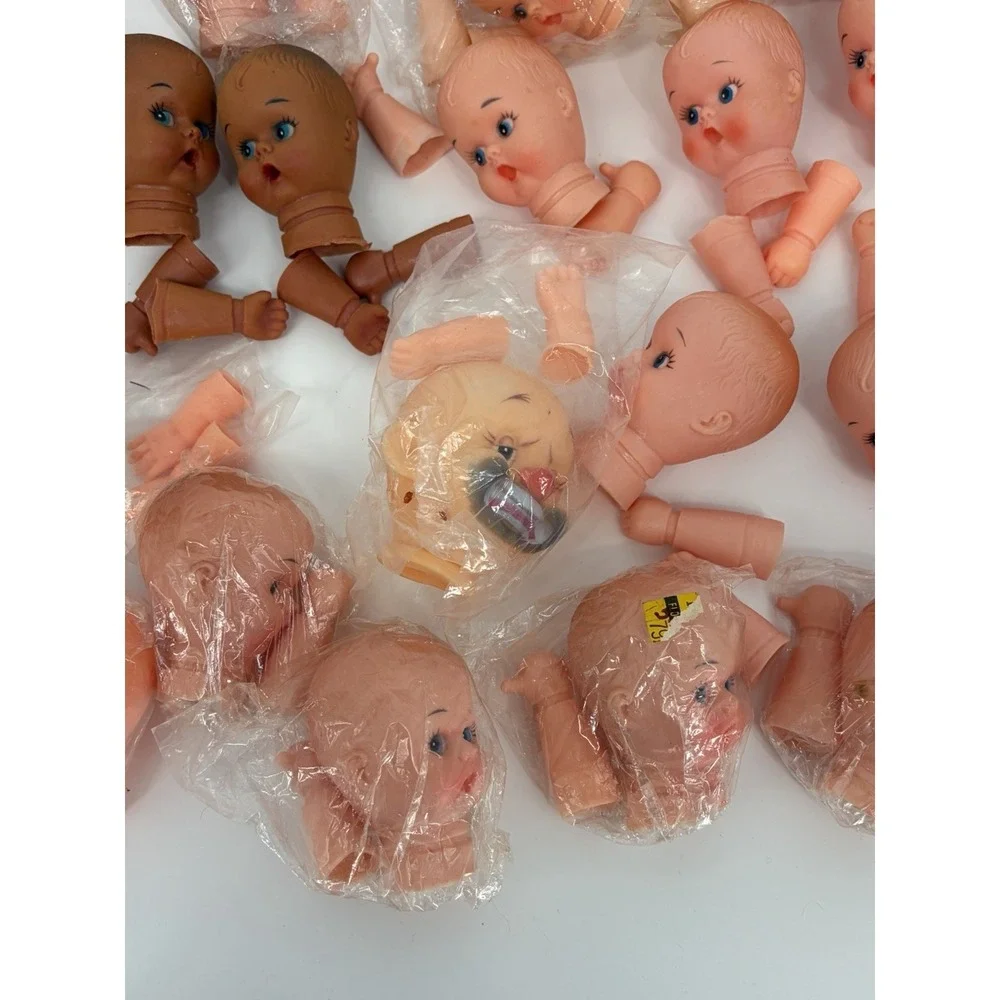 Vintage Baby Doll Heads Hands / Arms Lot of 25 New Old Stock